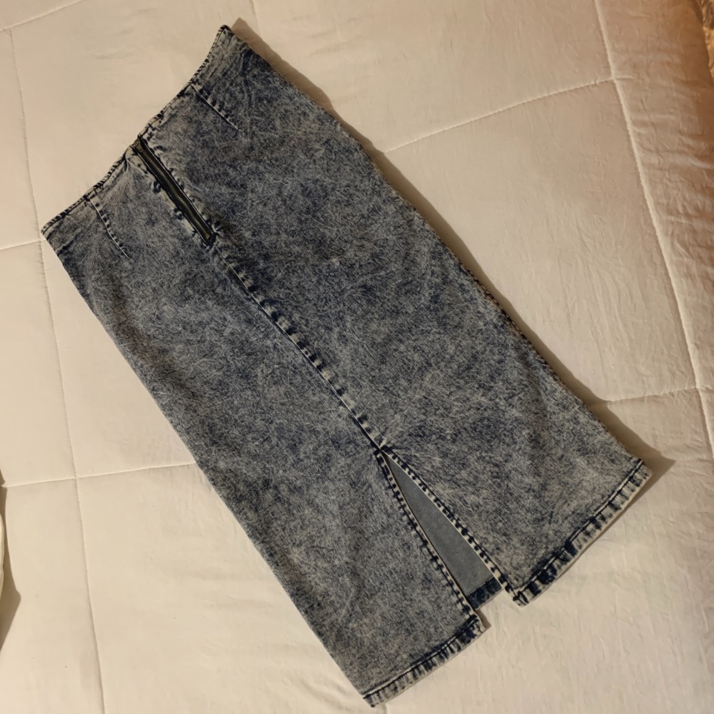 High waisted Jean skirt